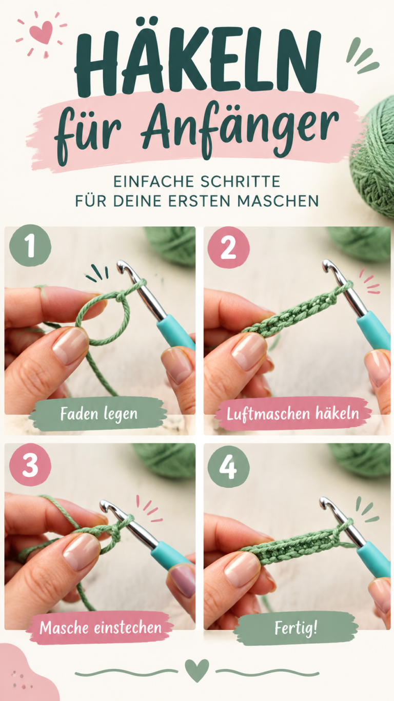 Häkeln lernen für Anfänger Einfaches Schritt-für-Schritt Tutorial