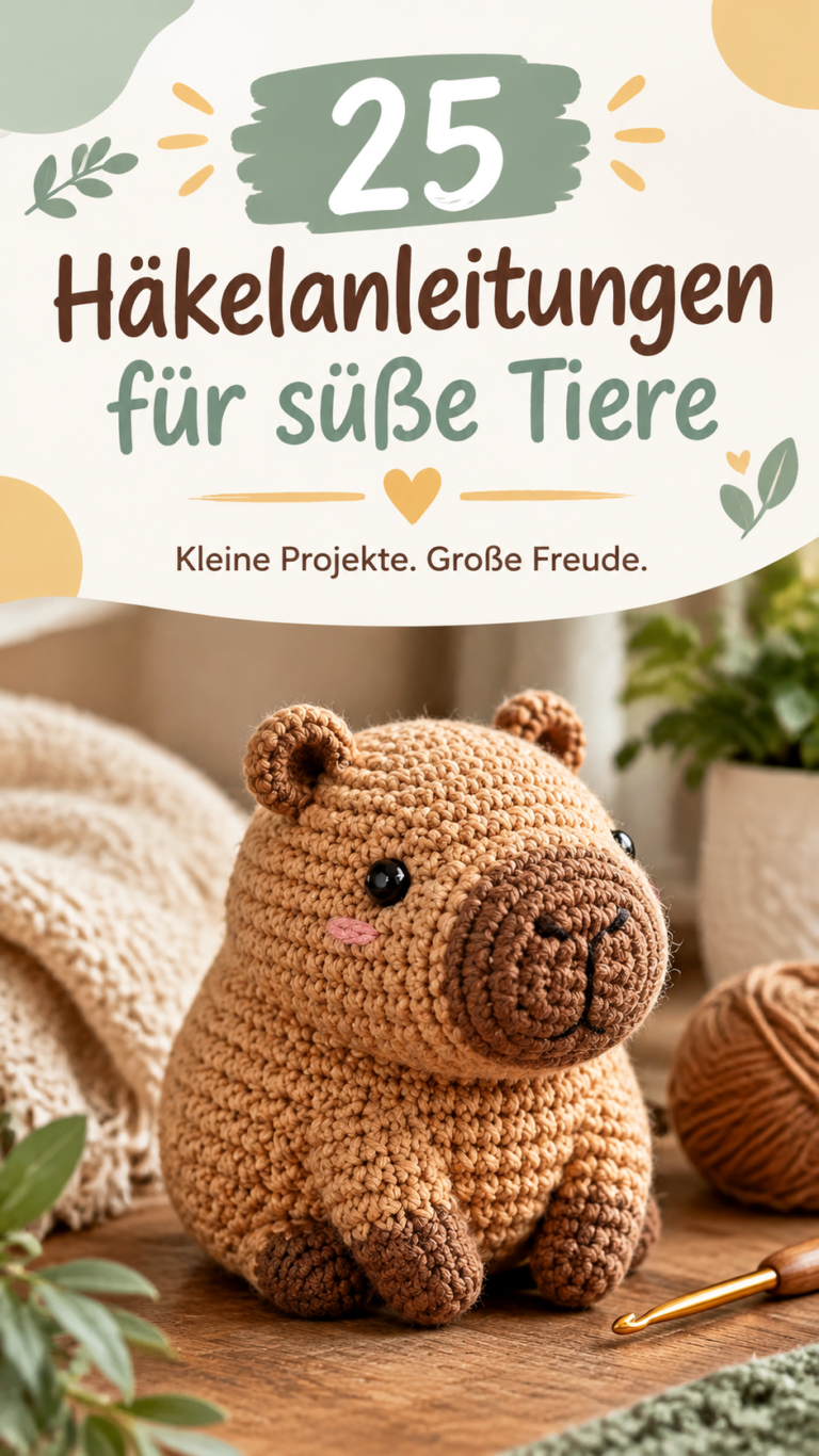 Capybara häkeln Niedliche Amigurumi-Anleitung und kreative Häkelideen