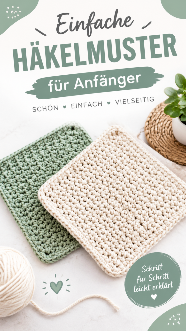 Häkeln für Anfänger 25 einfache Häkelmuster und Grundlagen zum Nachmachen