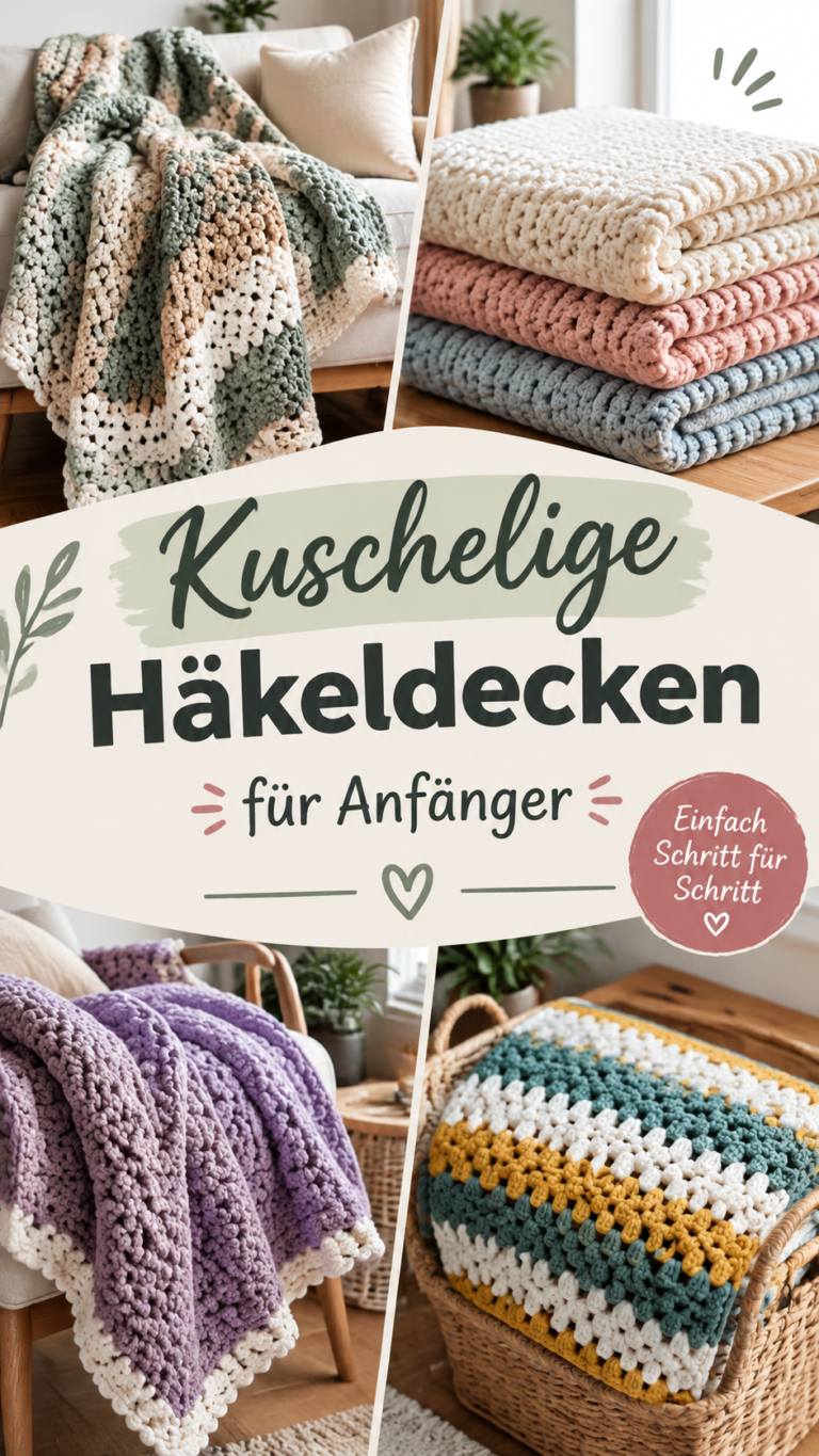 Gemütliche Häkeldecken Einfache Decken-Ideen für Anfänger  Zuhause