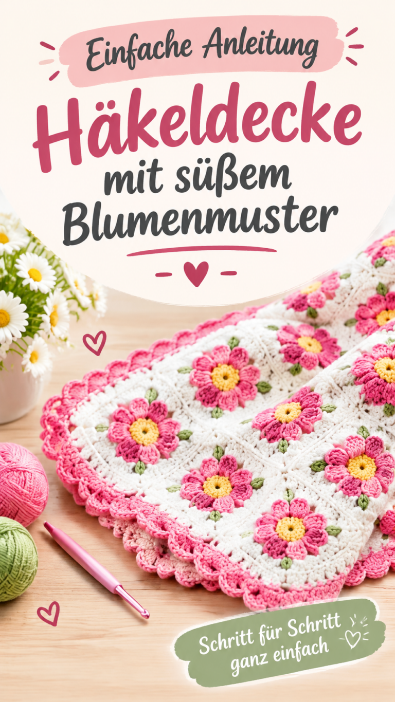 Häkelbordüren für Decken Kreative Kantenmuster einfach häkeln