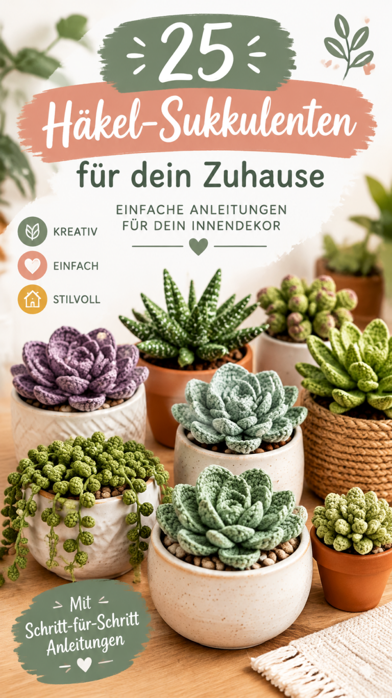 Gehäkelte Kakteen und Sukkulenten Kreative DIY-Anleitungen für deine Wohndeko