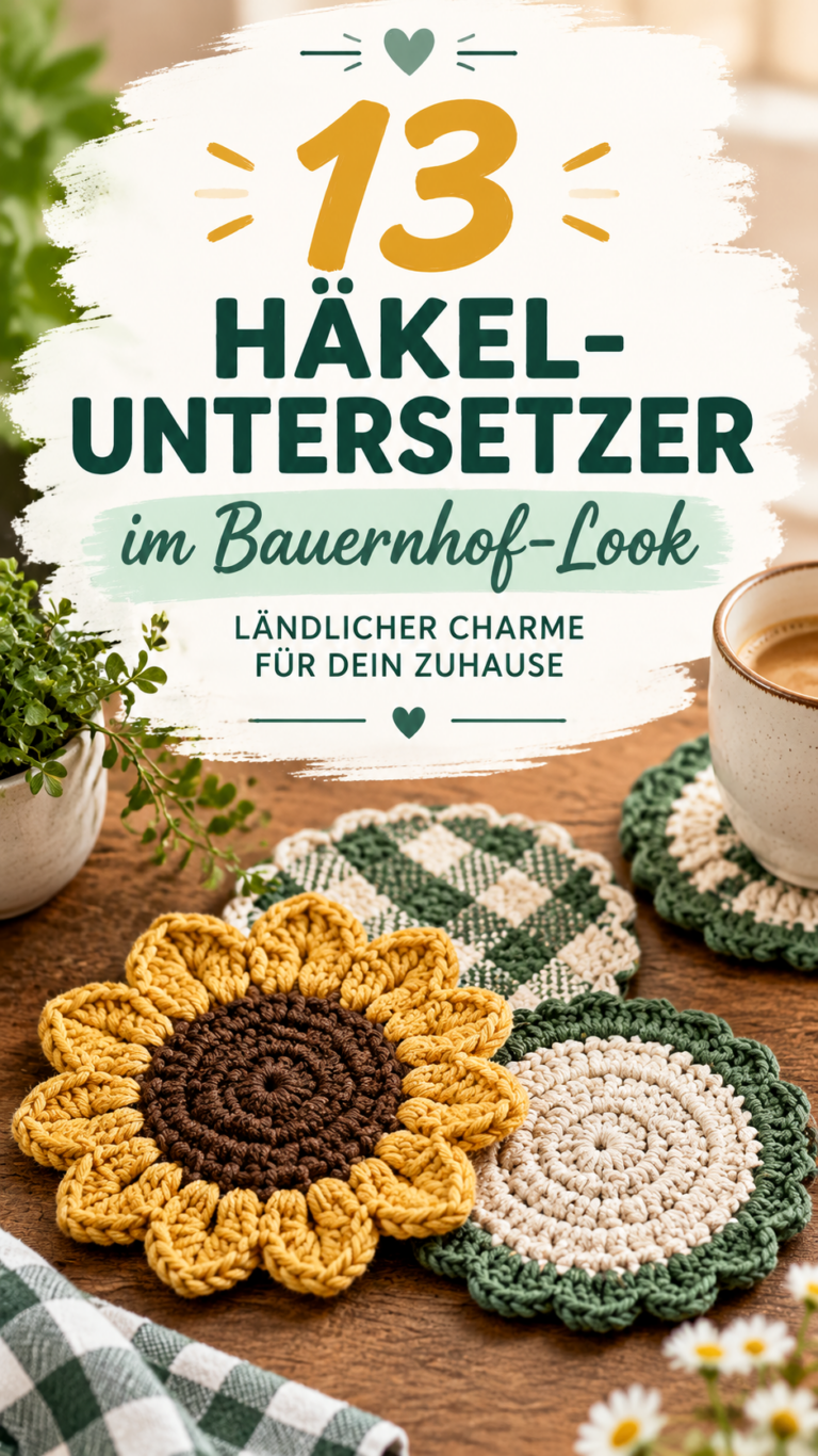 Häkelhuhn Topflappen Anleitung  Rustikale Hühner häkeln im Landhausstil