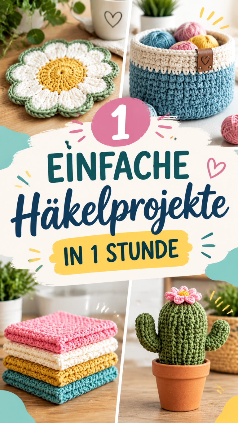 Süße Häkelideen einfache Projekte zum Nachmachen