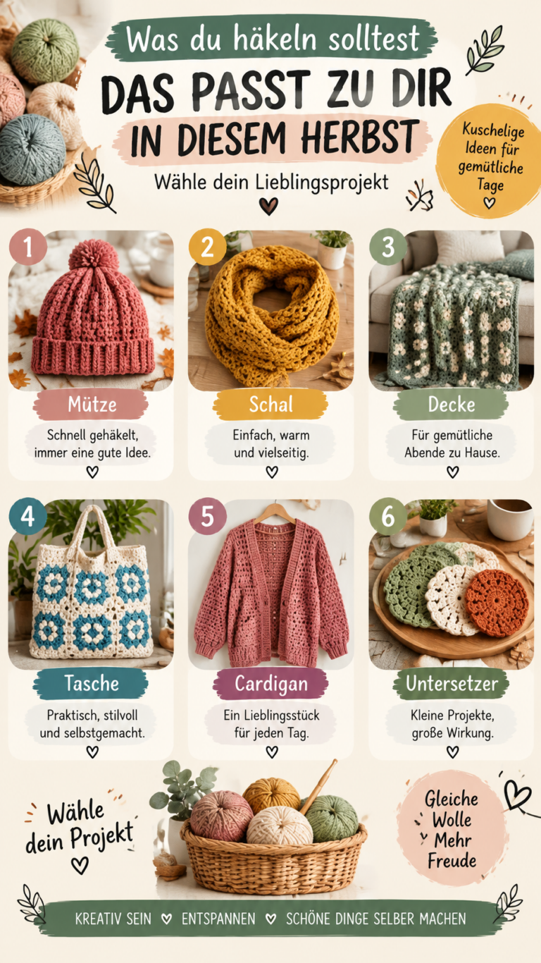 Häkelideen für den Herbst Gemütliche Crochet Projekte zum Nachmachen