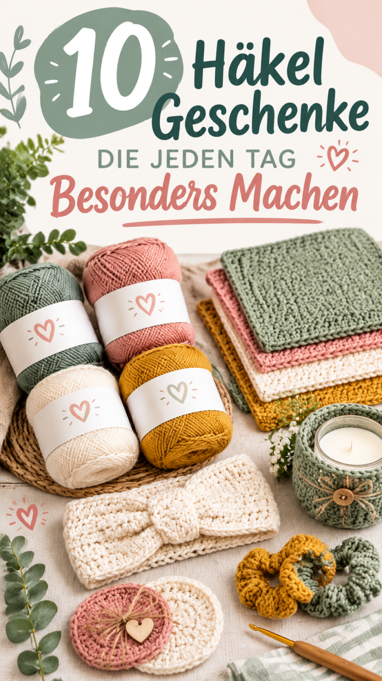 12 gehäkelte Geschenkideen für den Alltag  Praktische DIY-Häkelprojekte zum Selbermachen