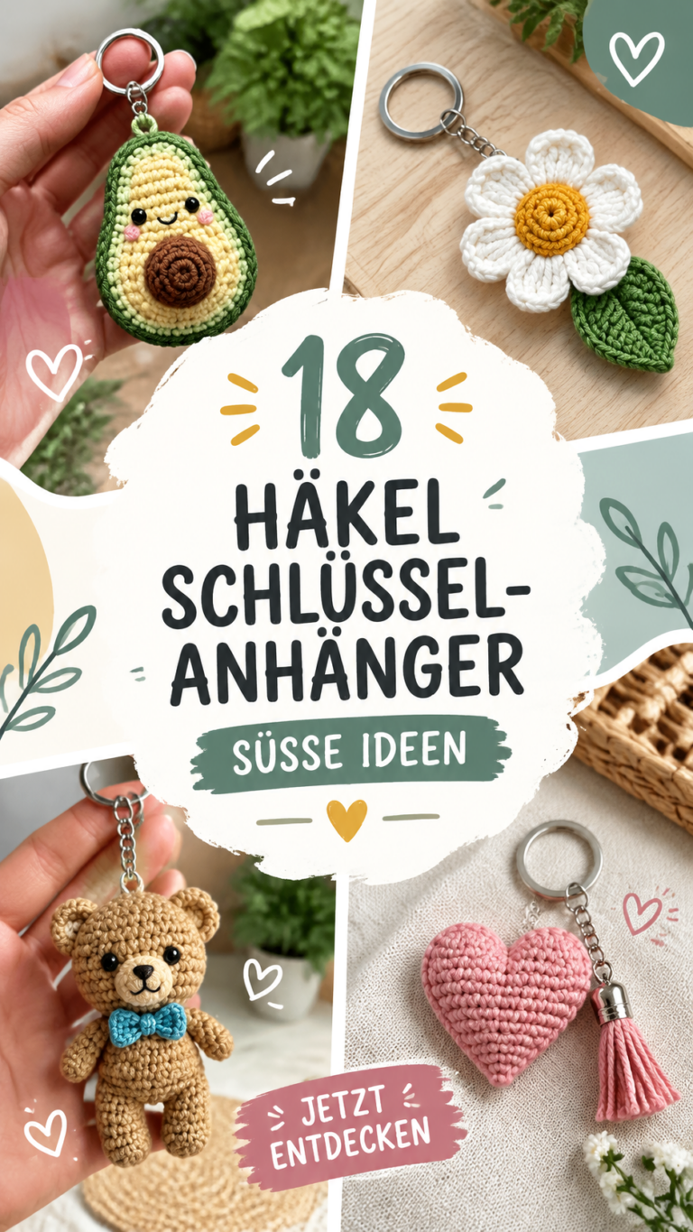Gehäkelte Schlüsselanhänger für Männer  Kreative Geschenkideen zum Selbermachen