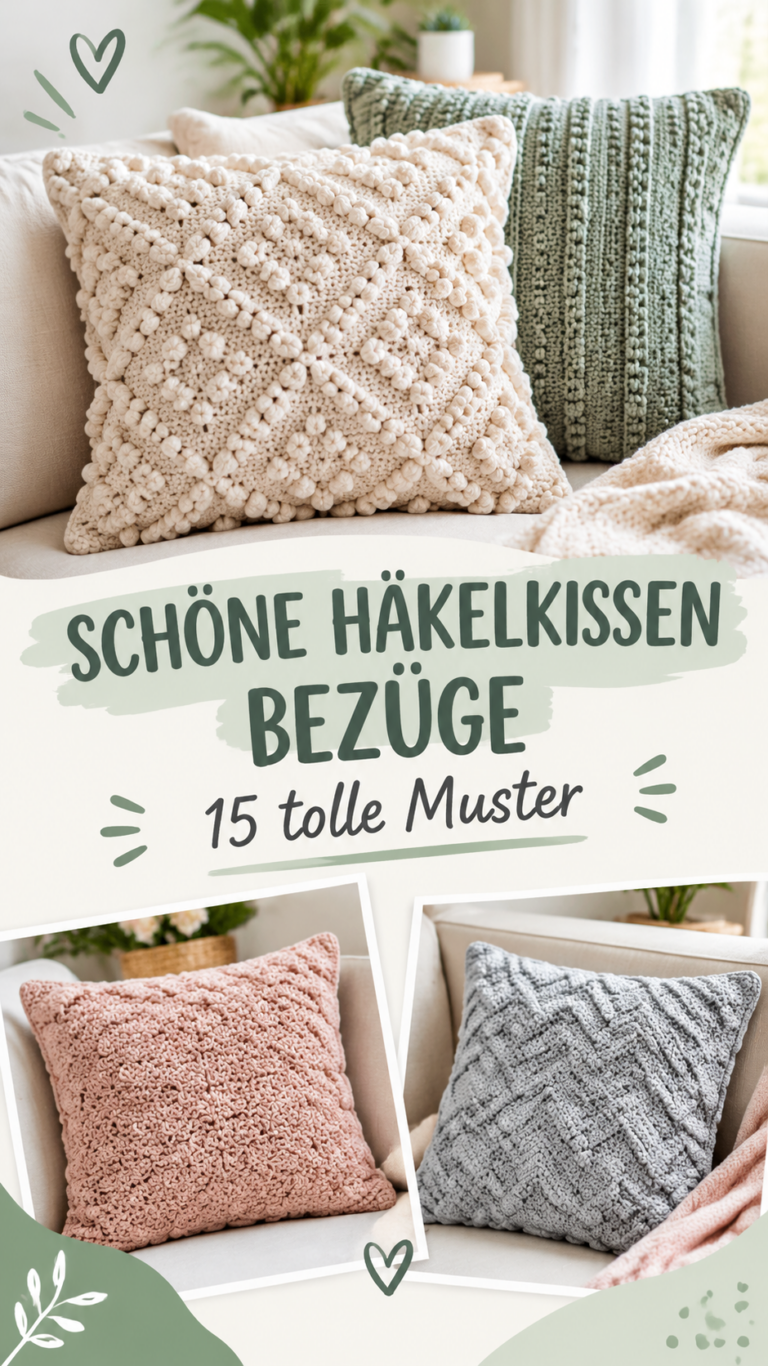 Wunderschöne Häkelkissen 15 stilvolle Muster für ein gemütliches Zuhause