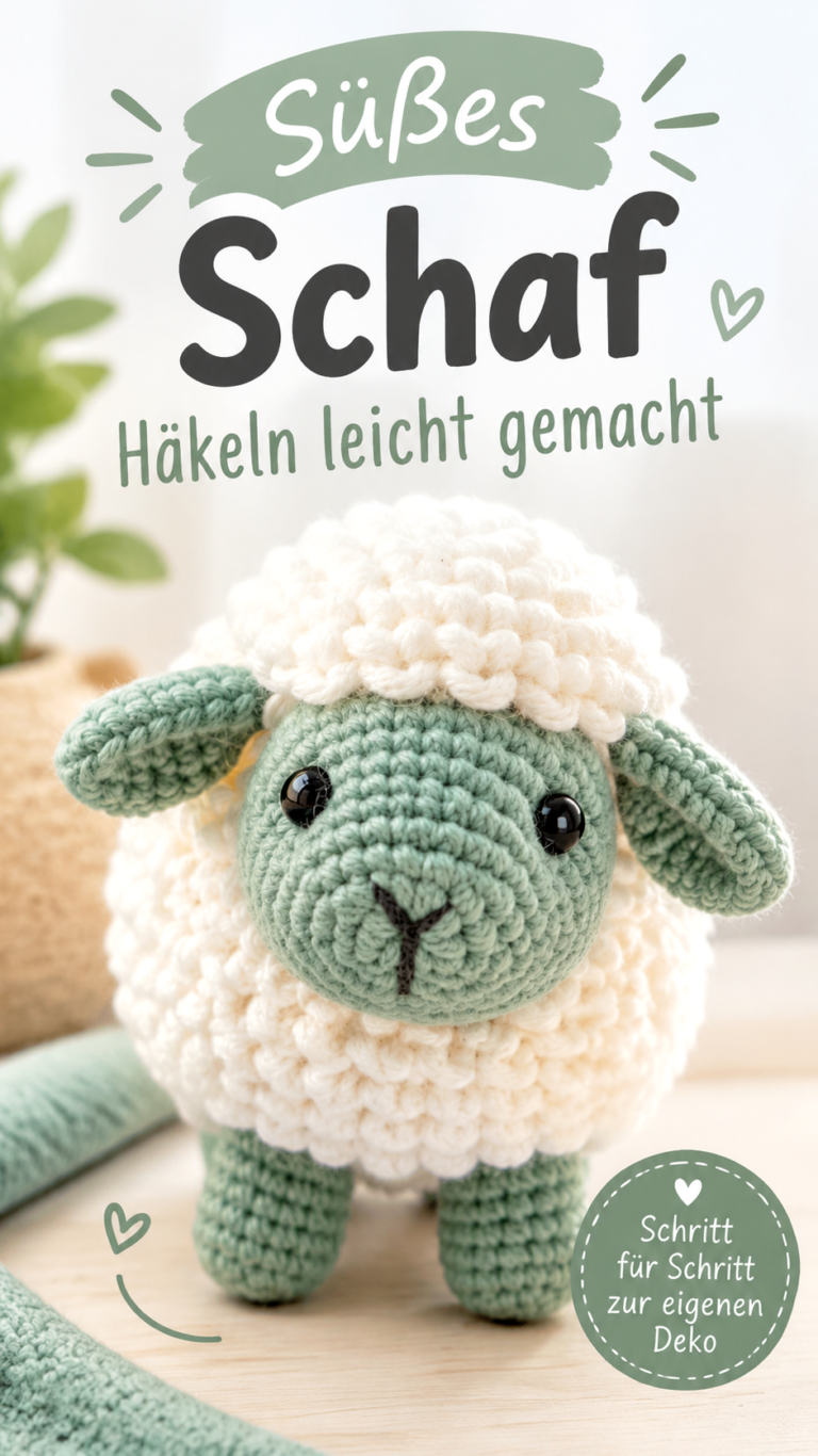 Häkelanleitung Schaf  Flauschiges Amigurumi-Schaf selber häkeln