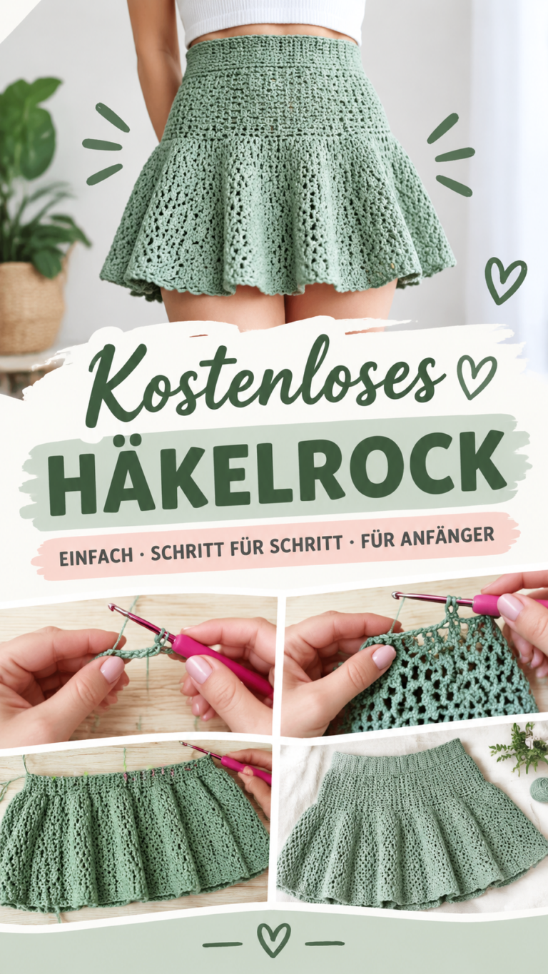 Häkelrock Anleitung Einfaches Rockmuster für Anfänger