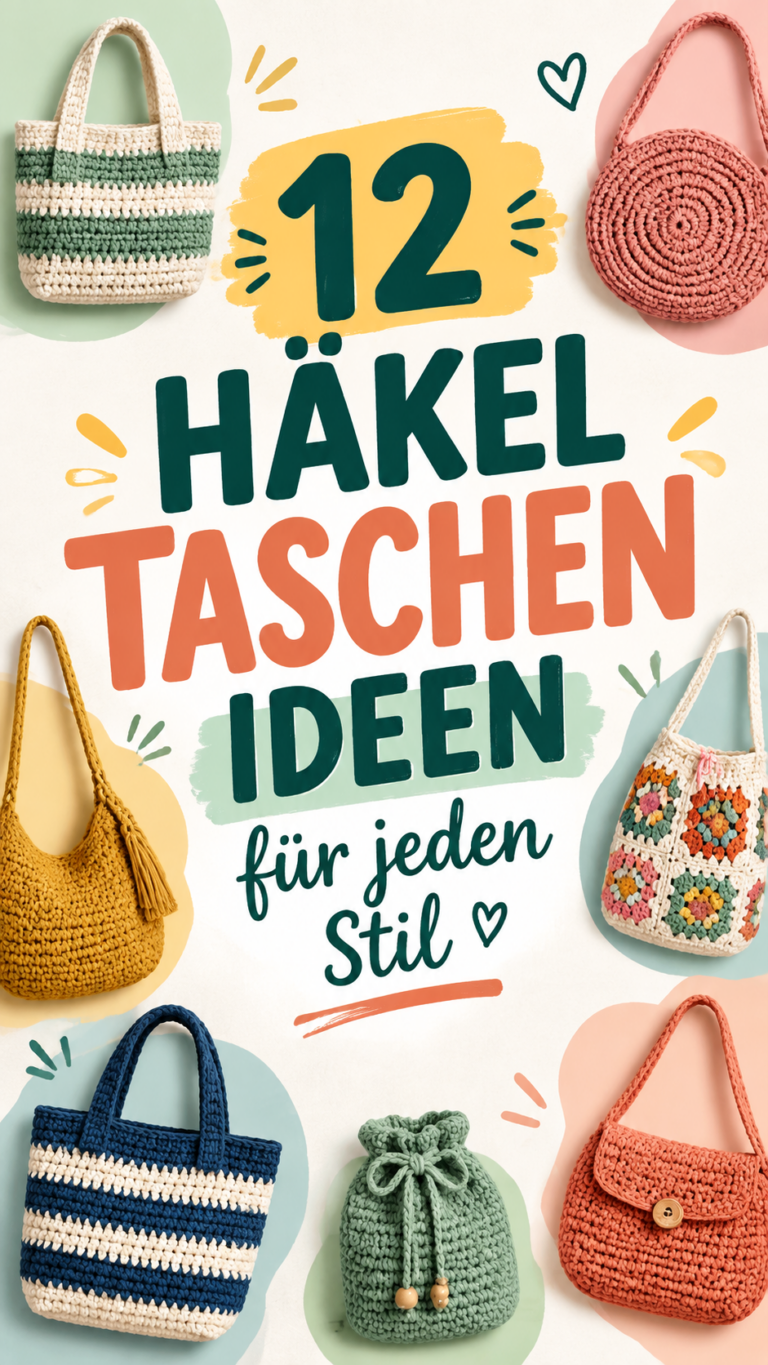 Häkel-Taschen Kostenlose Muster für trendige Tote Bags