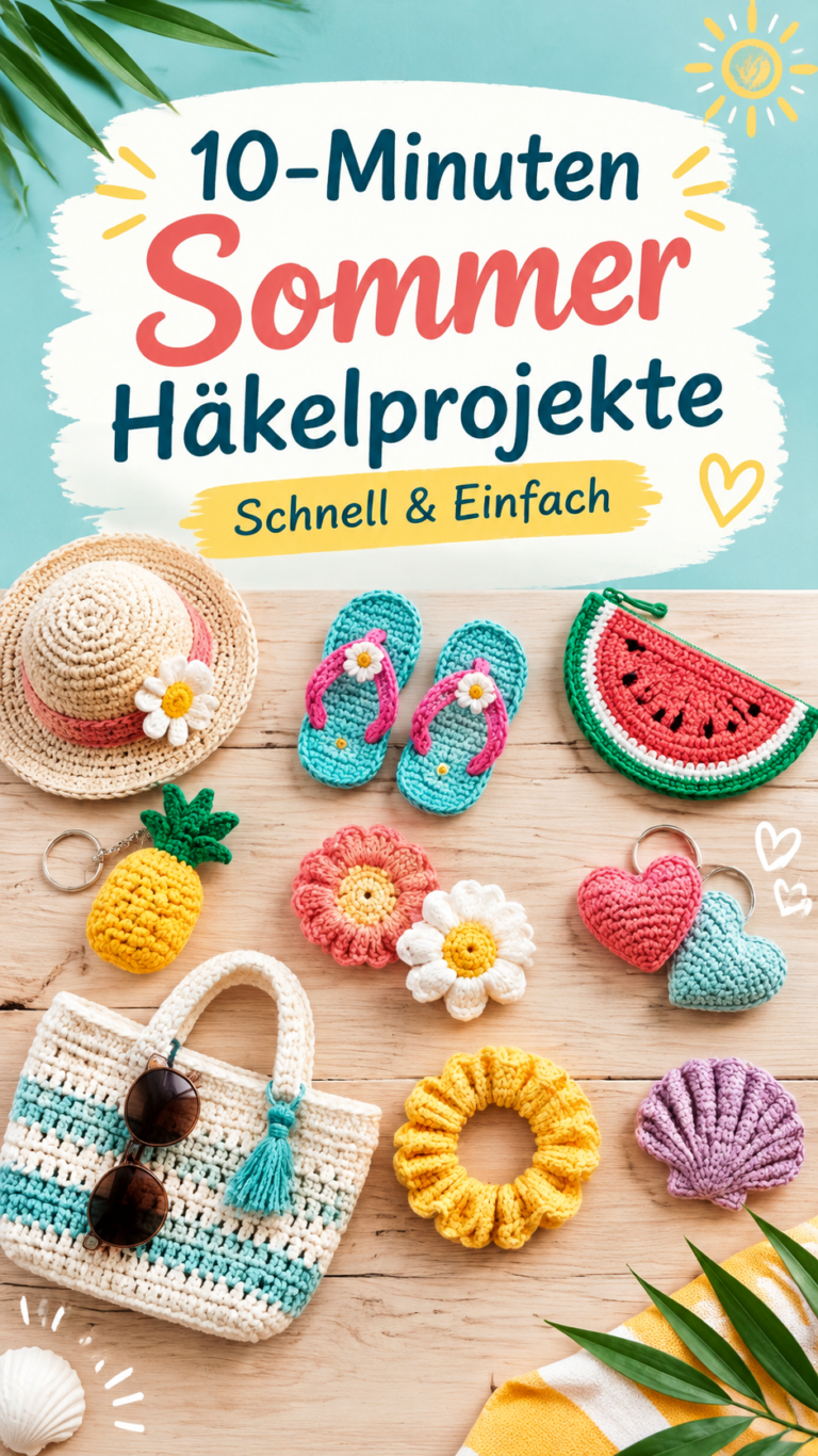 Schnelle Häkelprojekte Einfache Ideen für Anfänger  Sommerdeko