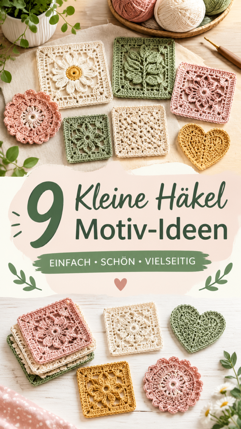 Filet-Häkelmuster 9 kleine Häkelideen zum Nachmachen