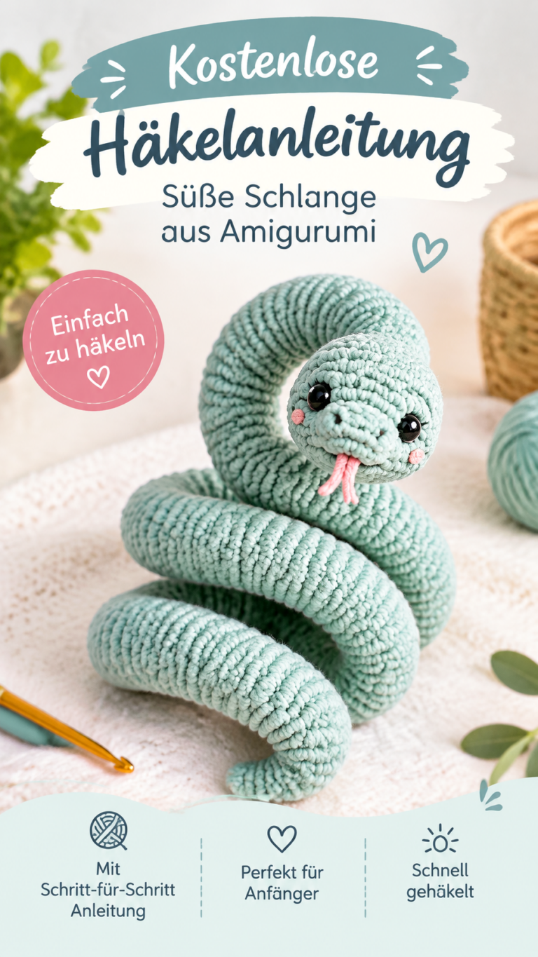 Kostenlose Häkelanleitungen für Kuscheltiere Niedliche Amigurumi selber häkeln