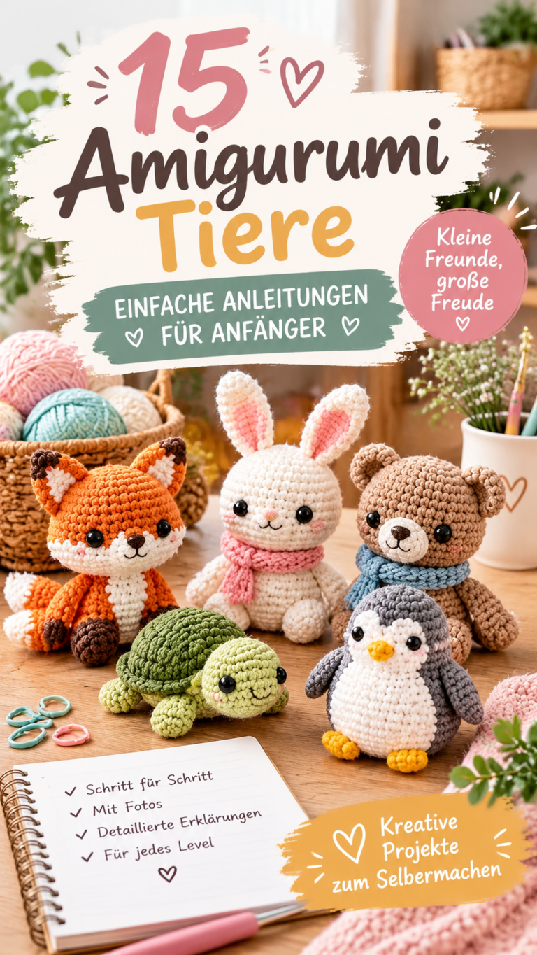 15 kostenlose Amigurumi-Häkelanleitungen auf Französisch für Anfänger