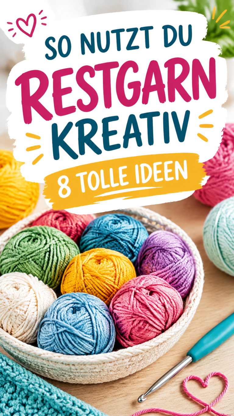 Restgarn häkeln 8 kreative Ideen für übrig gebliebene Wolle