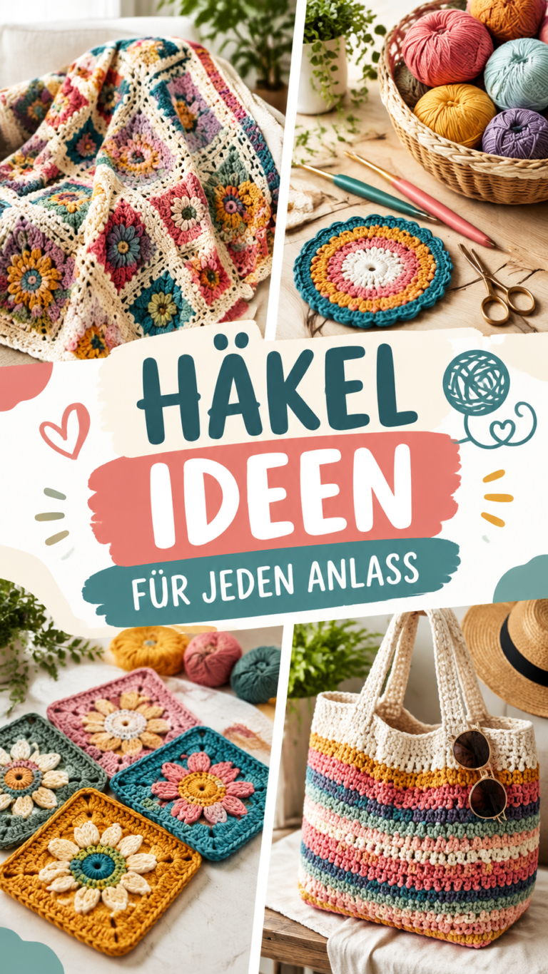 Kreative Häkelideen aus Restgarn  bunte Projekte zum Nachmachen