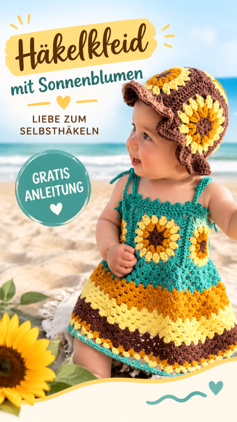 Häkelkleider für Babys Süße Baby Kleid Muster zum Nachhäkeln