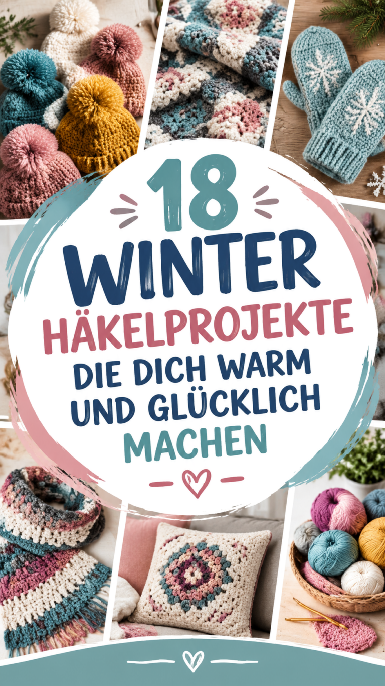 19 winterliche Häkelideen Warme DIY-Projekte für die kalte Jahreszeit